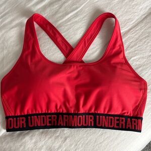 Under Armour Vibrant Red Sports Bra